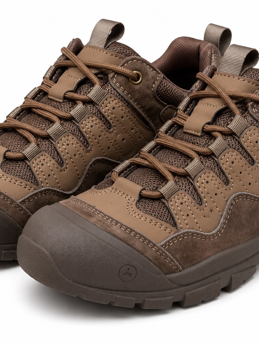 Brown Trail Hiking Shoes Men’s7Outdoor Trekking Sneakers Rugged Comfort Walking